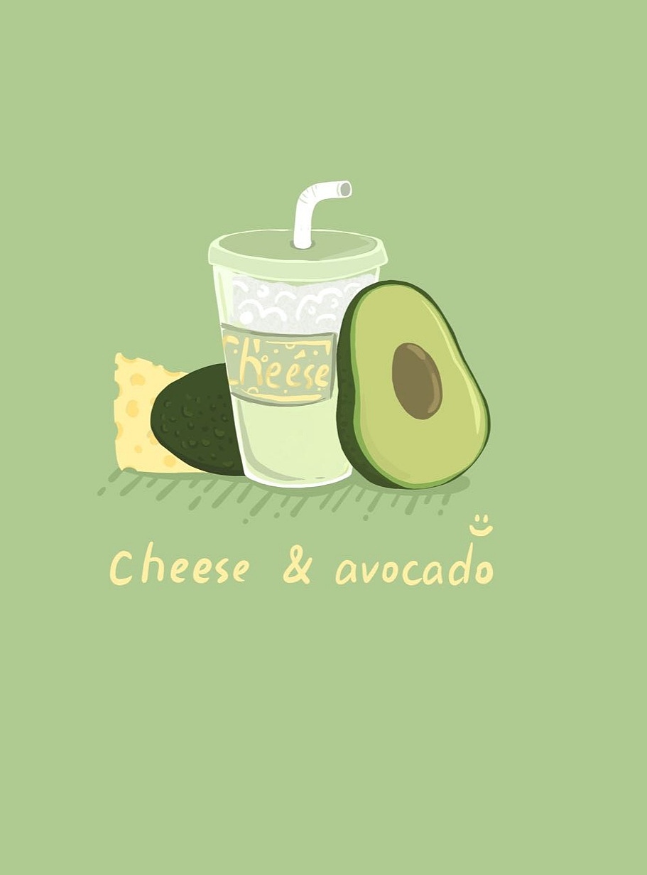 简约风壁纸牛油果