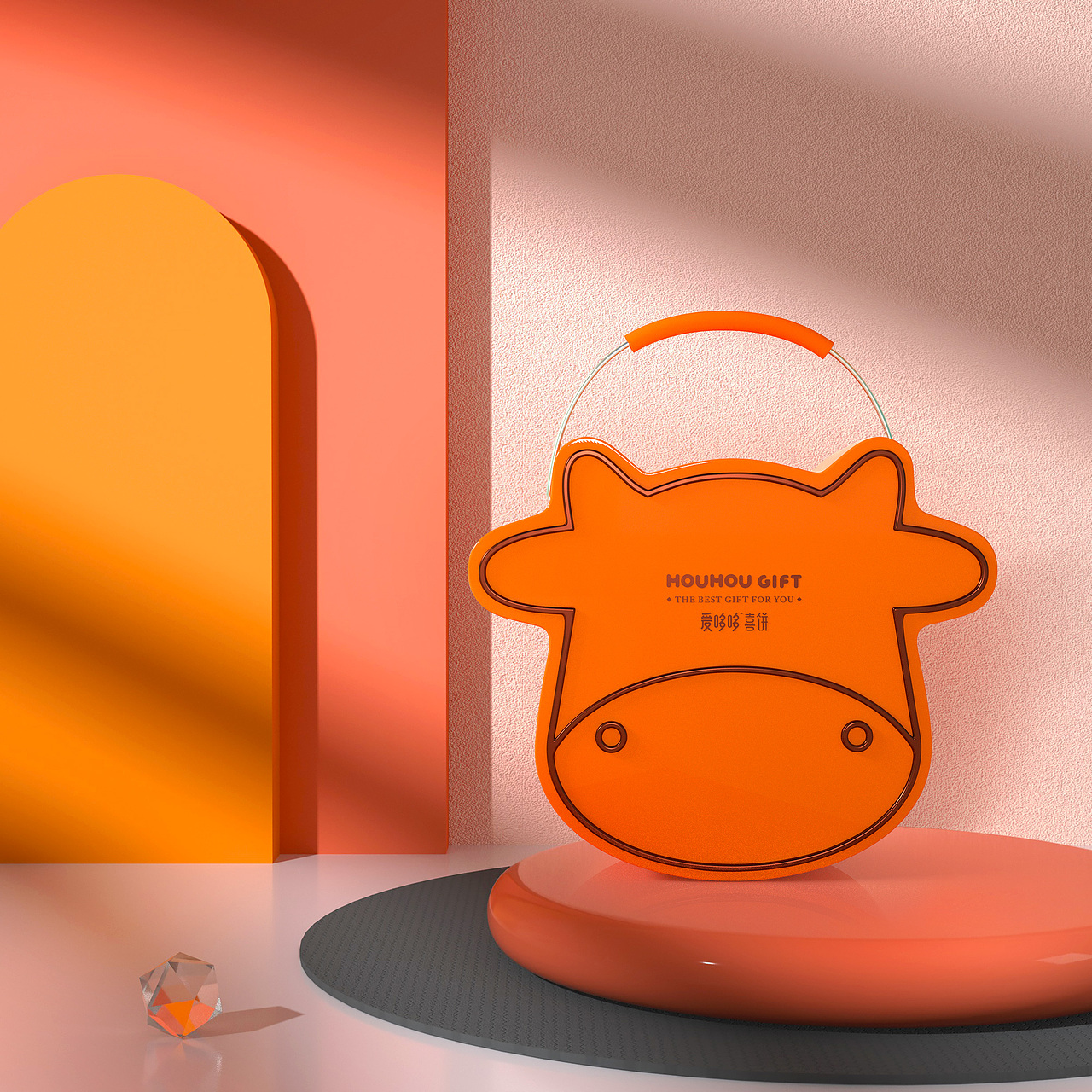 爱哆哆X橘猫|MOUMOU GIFT牛年诞生礼铁盒包装设计