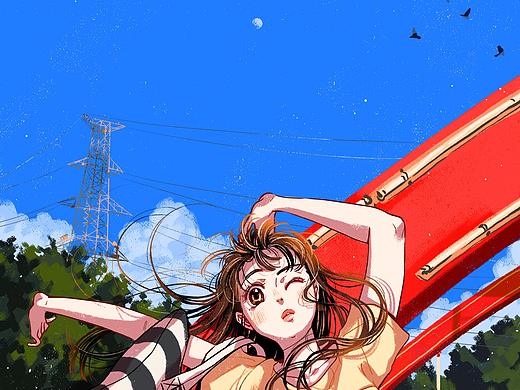 插画练习-一些女孩子猫咪涂鸦练习