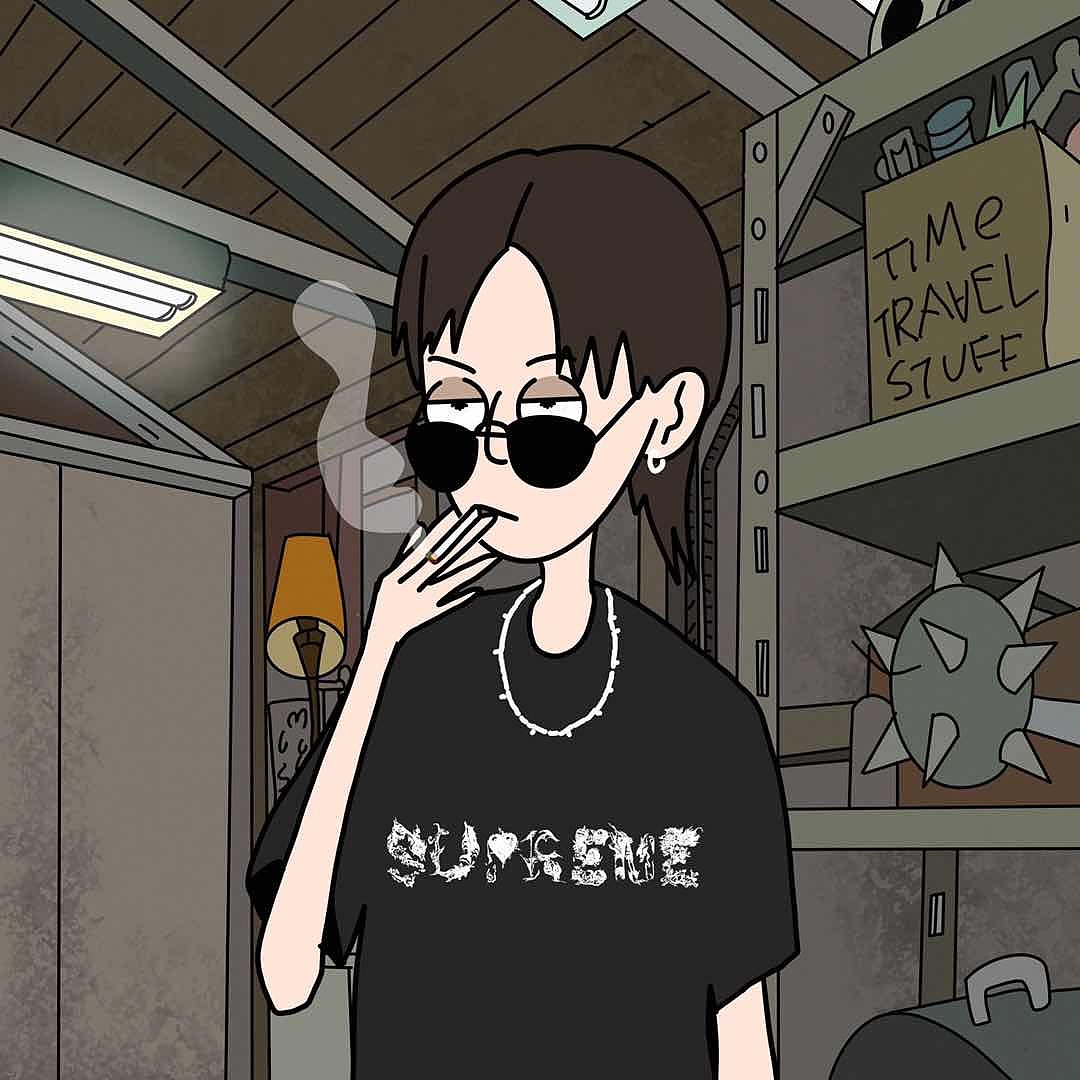 分享收藏大表哥短发小姐姐头像封面积累插画0添加表情漫画/ 想早恋时