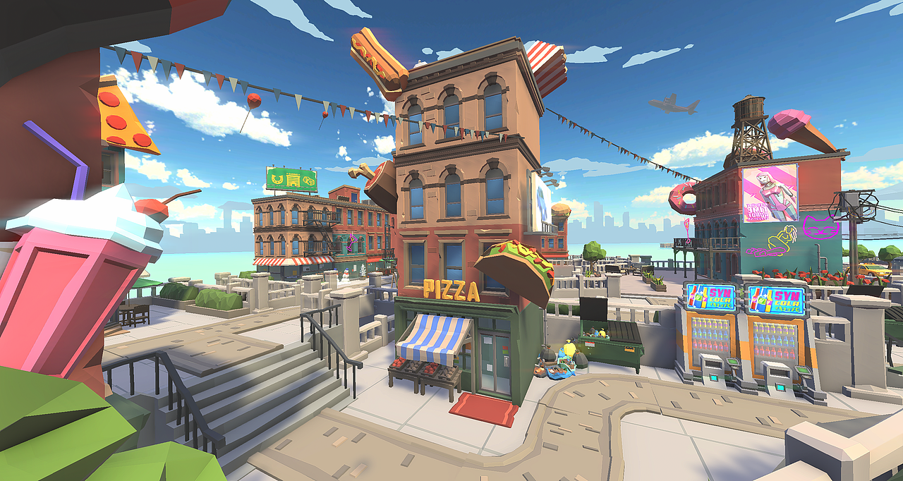 卡通城市（圖ZMjg5NTAzMzky） - 場(chǎng)景 - 站酷設(shè)計(jì)師羅俊超原創(chuàng)素材 - 站酷ZCOOL