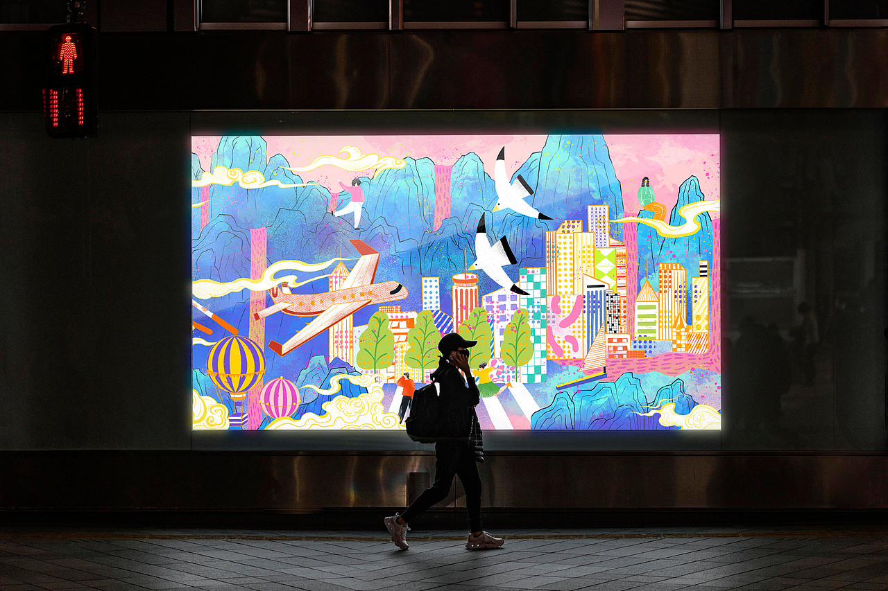 自由之旅（圖ZMjg1Njk5OTMy） - 海報 - 站酷設(shè)計師xinpingli原創(chuàng)素材 - 站酷ZCOOL