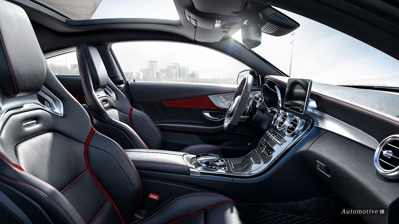 CGI -Benz C63s Coupe Interior（图ZMTIxMjIyMTU2） - 机械/交通 - 站酷设计师bababread原创素材 - 站酷ZCOOL