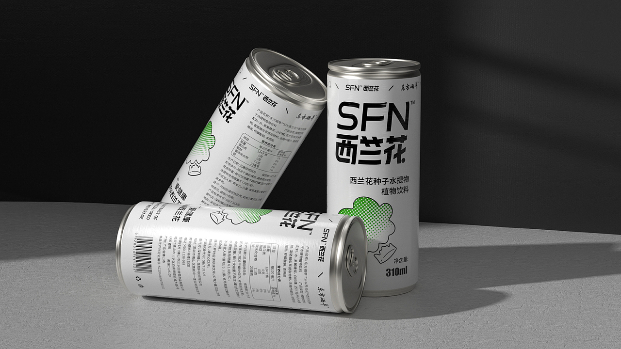 福山生物sfn西兰花植物饮料包装概念设计