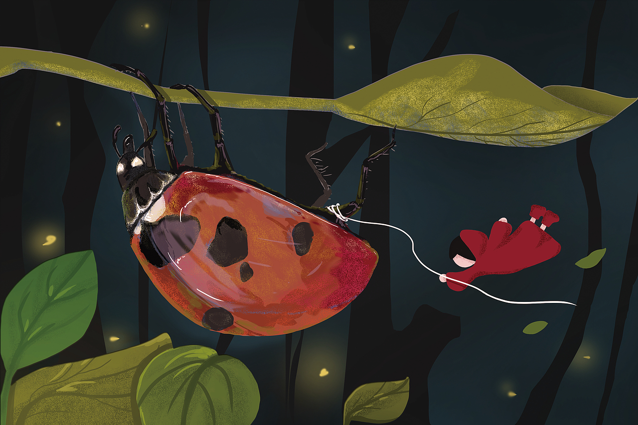 红斗篷的小世界（图ZMTY0OTIyNDg0） - 绘本 - 站酷设计师正咚咚原创素材 - 站酷ZCOOL