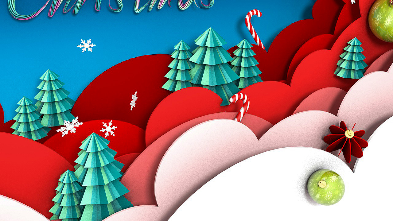圣诞节-C4D练习（图ZOTc4NzM5MDg=） - 场景 - 站酷设计师浅行的小鱼原创素材 - 站酷ZCOOL