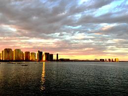东戴河夕阳