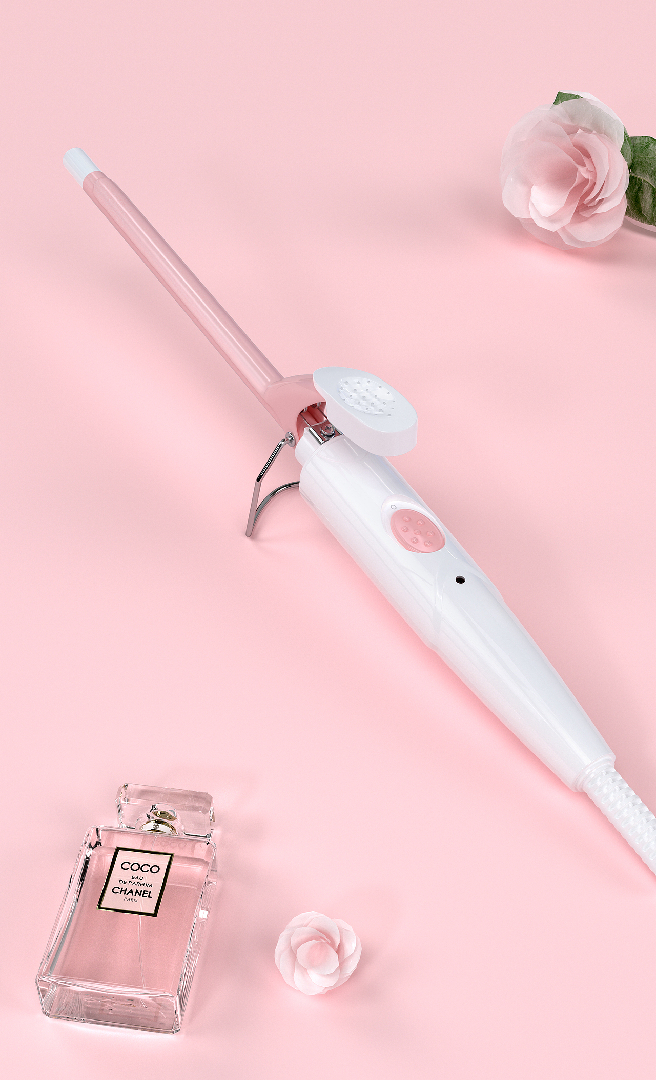 三维建模渲染:奥克斯/卷发棒