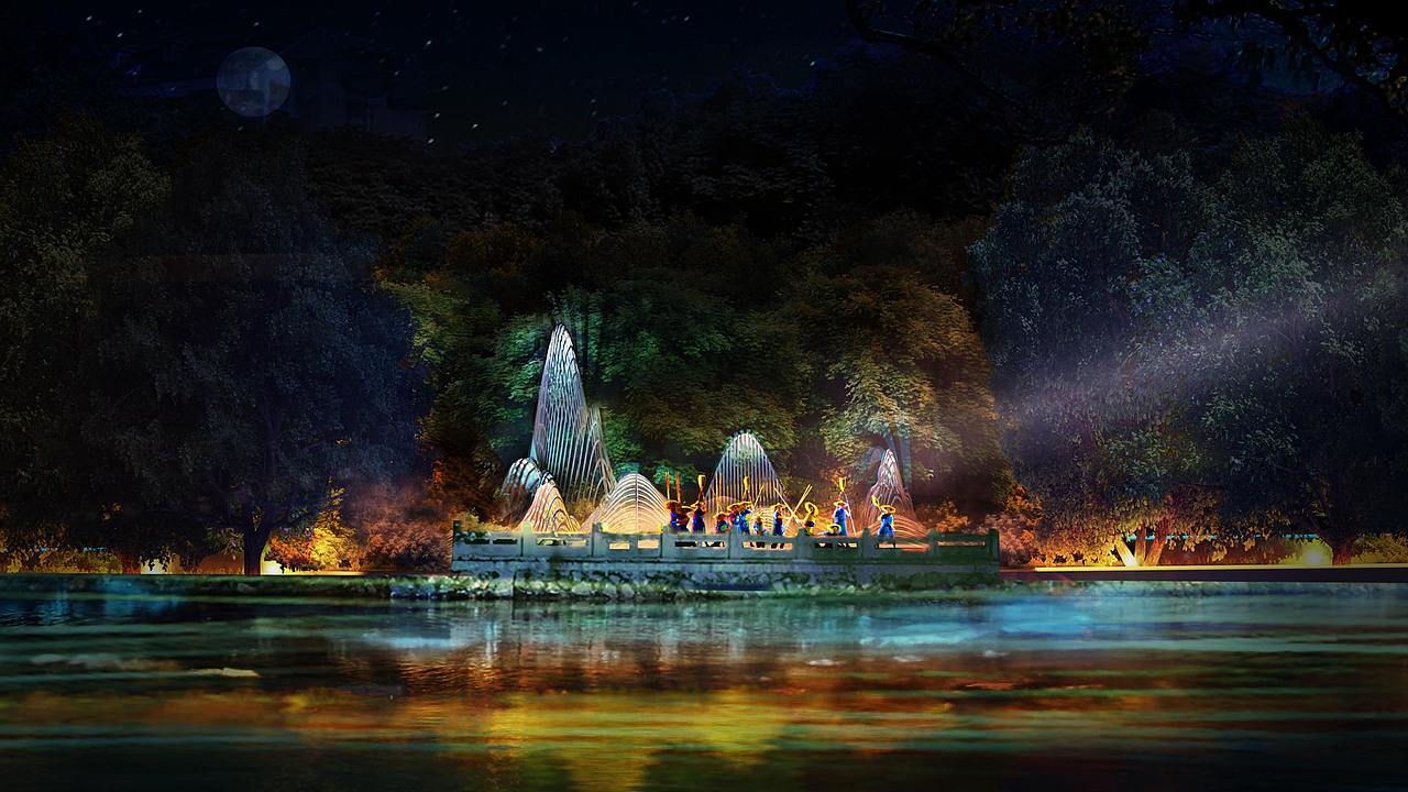 实景演出《如梦上塘》效果图