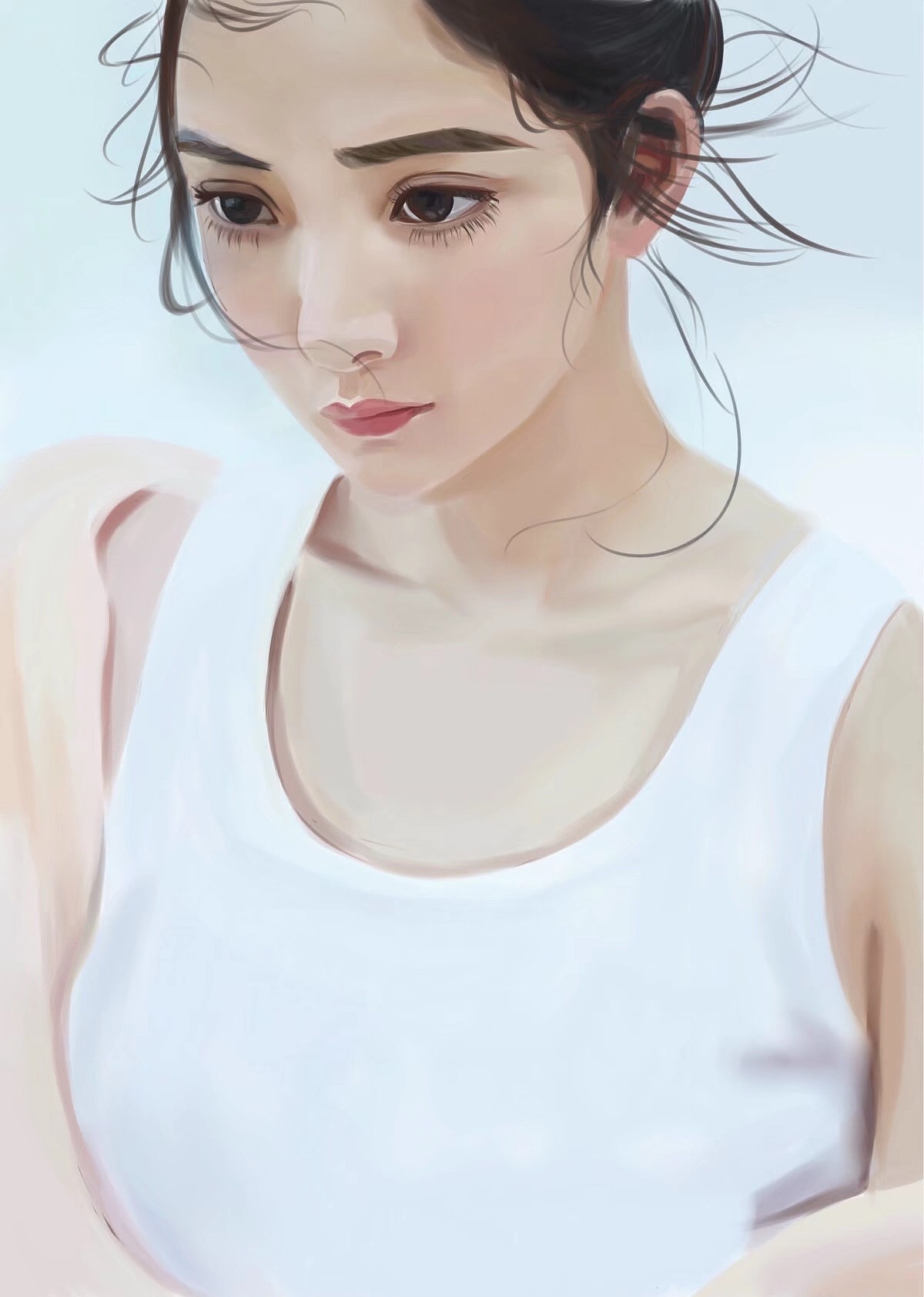 杨幂绘画练习|插画|插画习作|sarayueyangxiao - 原创作品 - 站酷