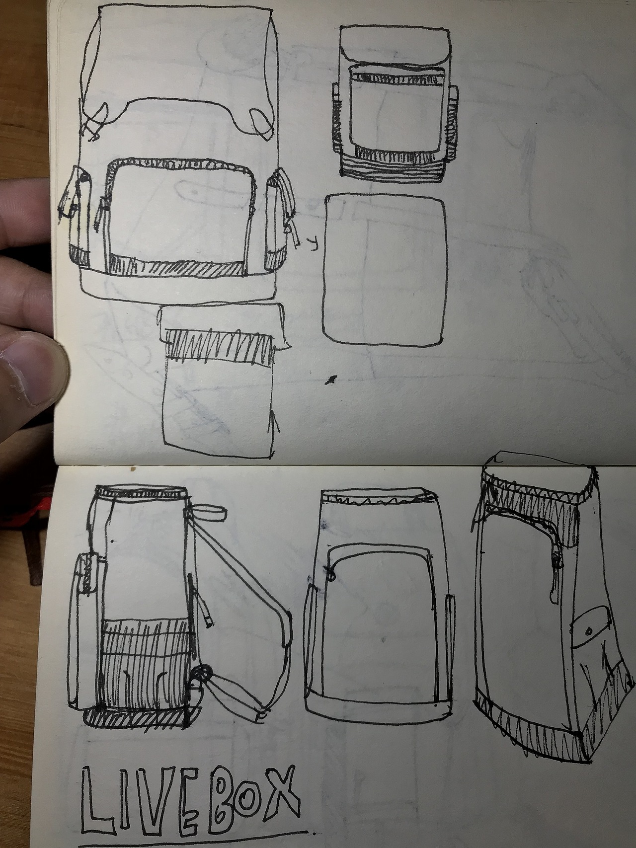 2016-2019年间467个箱包款式练习稿+附几张一根线速写