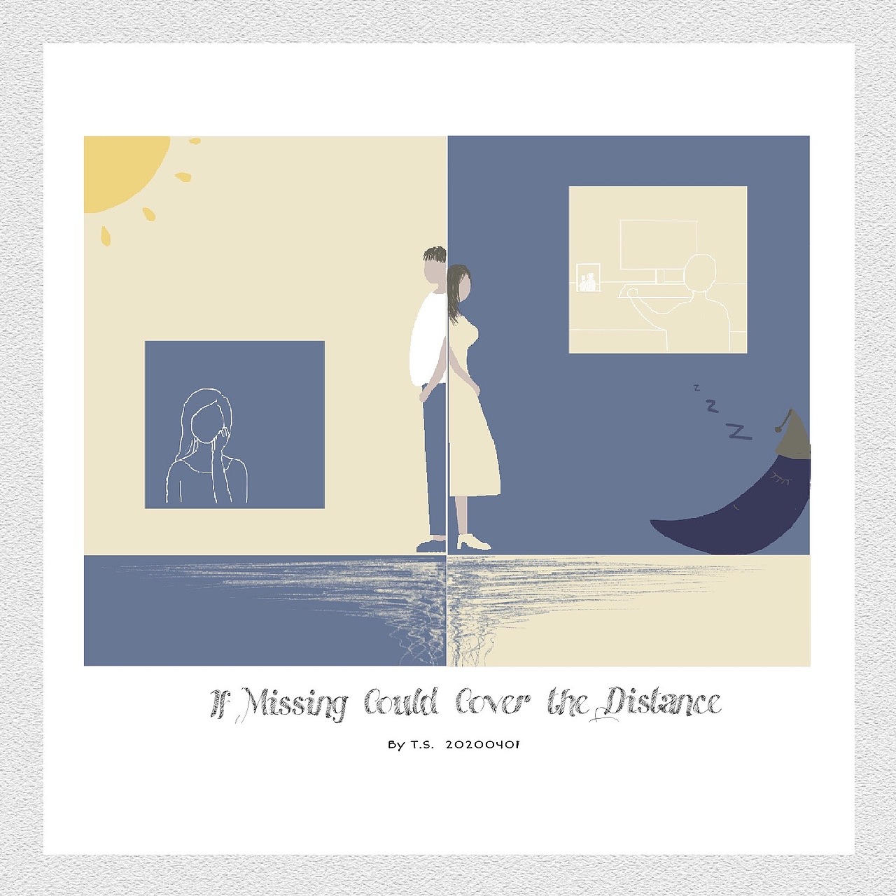 如果想念可以沒(méi)有距離（圖ZMjAzNTU5MjU2） - 商業(yè)插畫(huà) - 站酷設(shè)計(jì)師TSBrenda原創(chuàng)素材 - 站酷ZCOOL