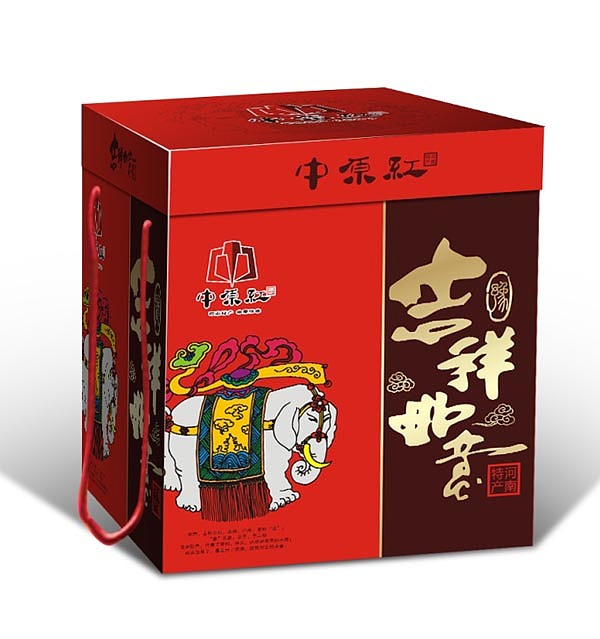 吉祥如意河南特产产品礼品箱|农产品包装设计|河南特产包装设计|郑州食品包装设计|礼品箱包装设计