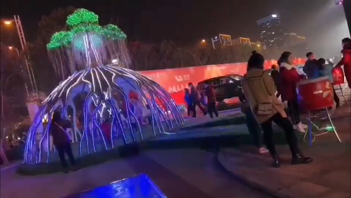 生命树互动灯光装置 景区亮化方案 街道亮化方案