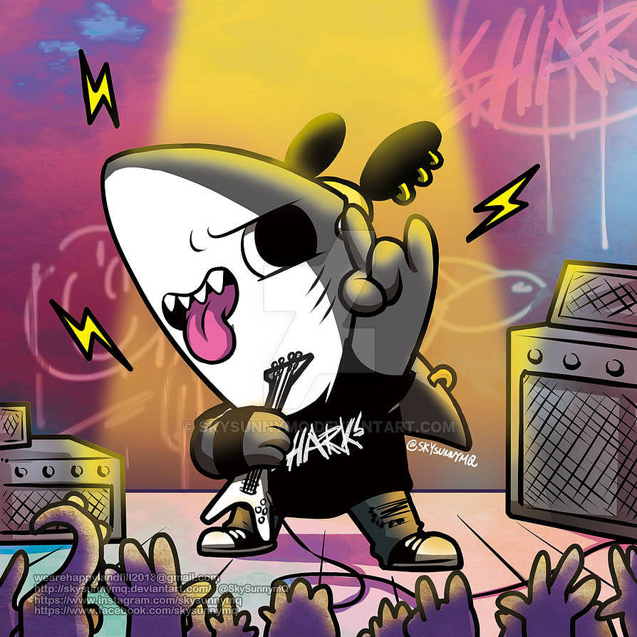 鯊魚Sky（圖ZMzQ3MDkyOTQ4） - 繪本 - 站酷設(shè)計師skysunnymq原創(chuàng)素材 - 站酷ZCOOL