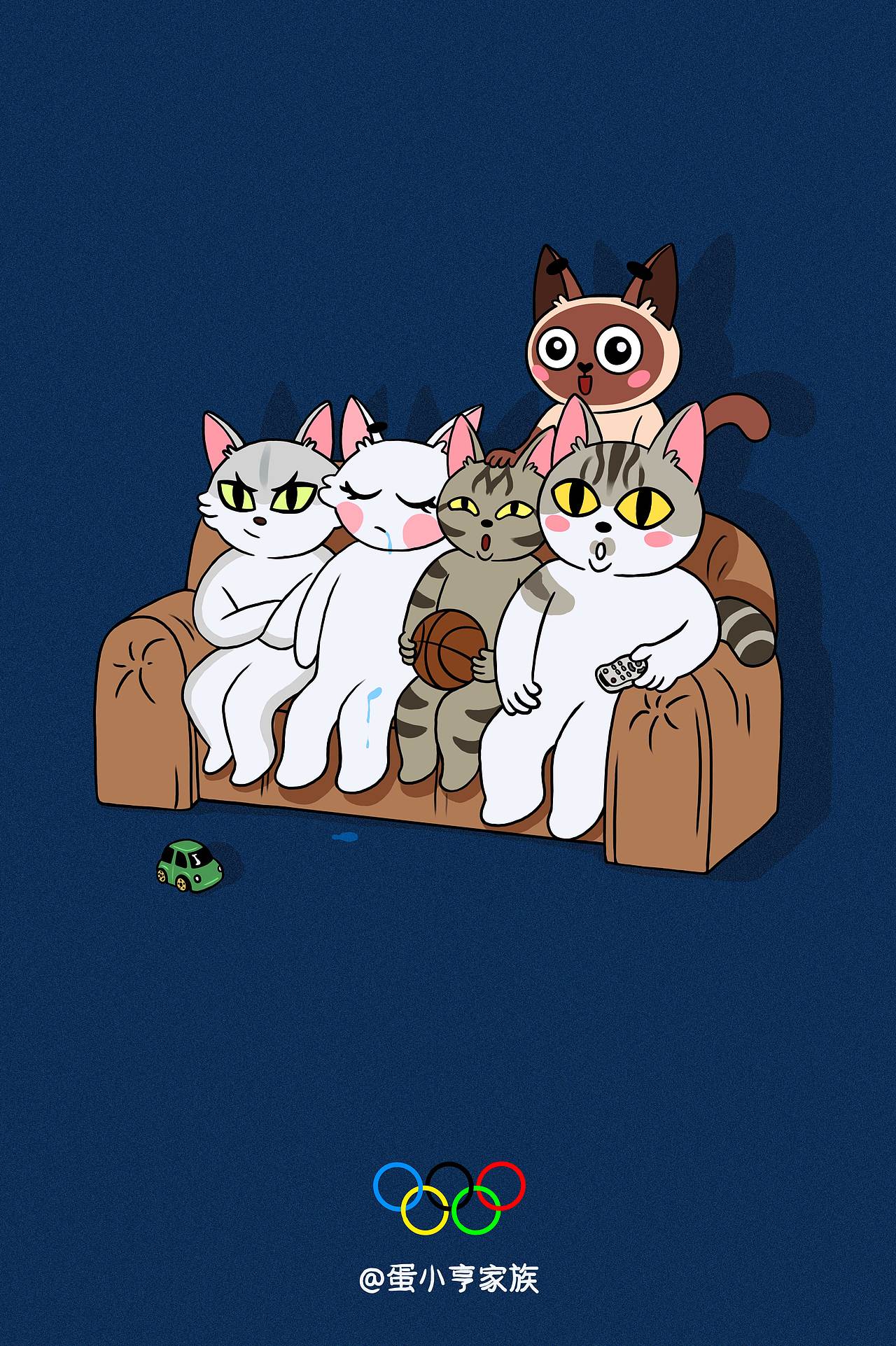 插画｜还有人熬夜看奥运吗？（图ZMzc0MzQwMzA4） - 商业插画 - 站酷设计师蛋小哼原创素材 - 站酷ZCOOL