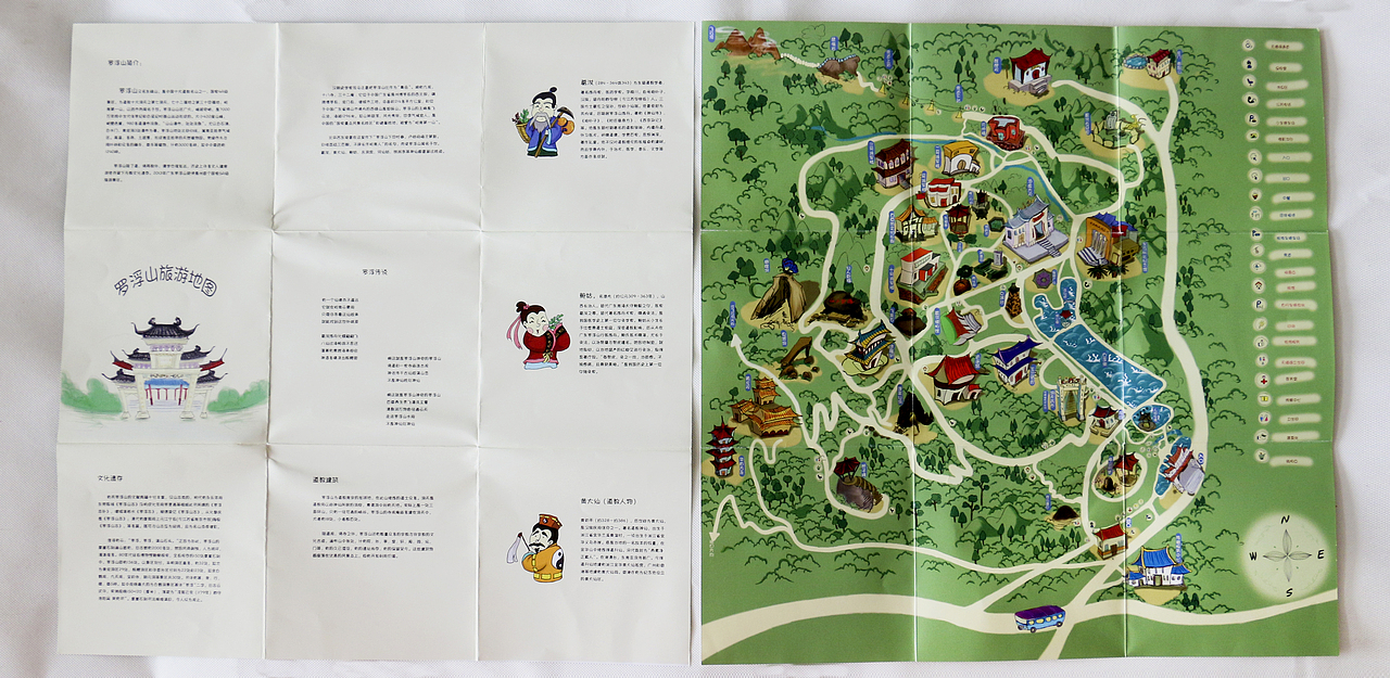 罗浮山手绘地图