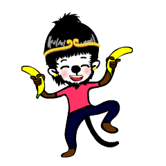 仁猴和毕加猪表情表情包