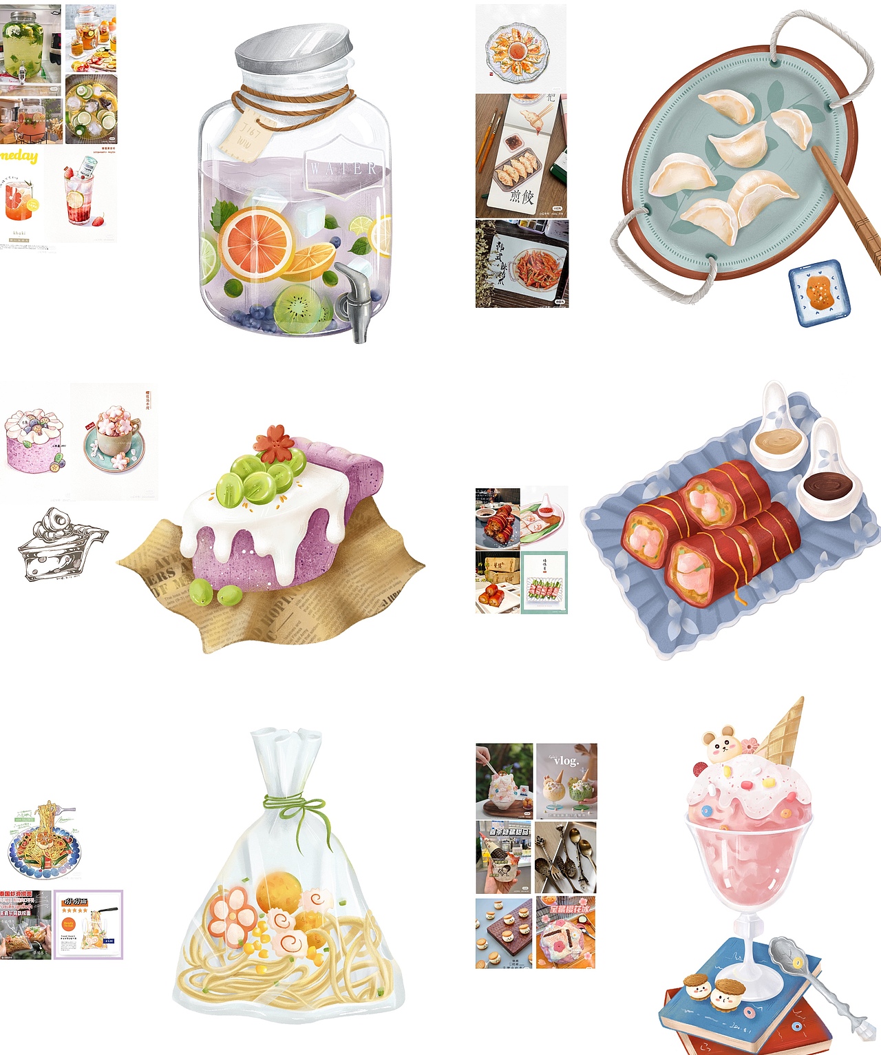 原创 照片转插画 儿插食物刻画练习（图ZMjY1MzU2NjQ0） - 儿童插画 - 站酷设计师missdaibao原创素材 - 站酷ZCOOL