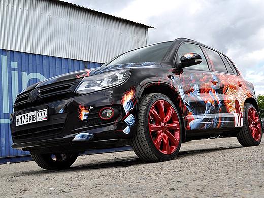 途观包装Illustrations for Tiguan vinyl wrapping