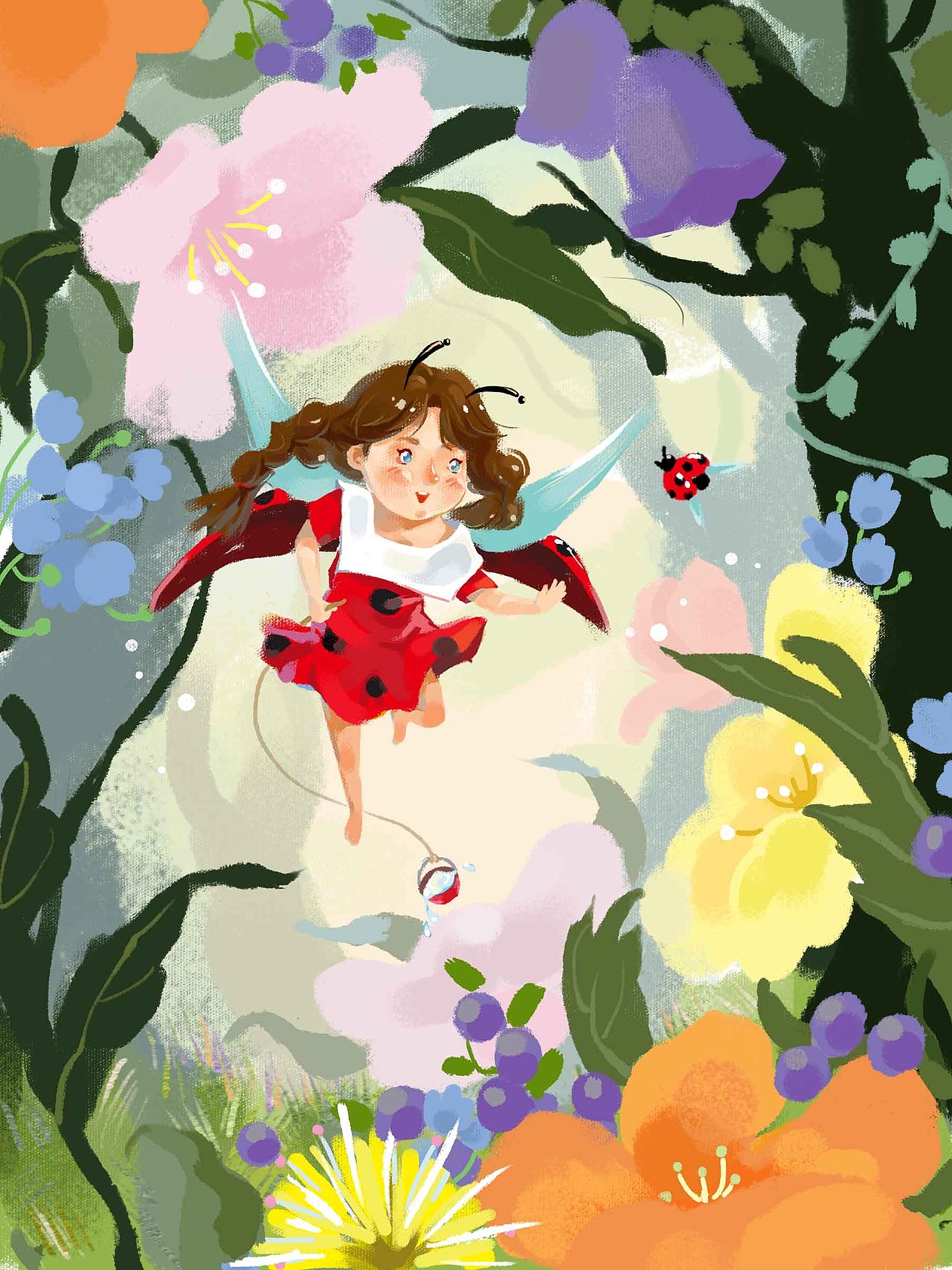 小仙女3|插画|创作习作|白白藻_原创作品-站酷zcool