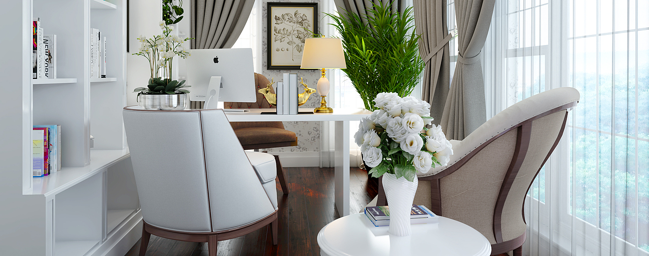 英伦风书房一张（图ZNTYwODUxODg=） - 家装设计 - 站酷设计师曹智信原创素材 - 站酷ZCOOL