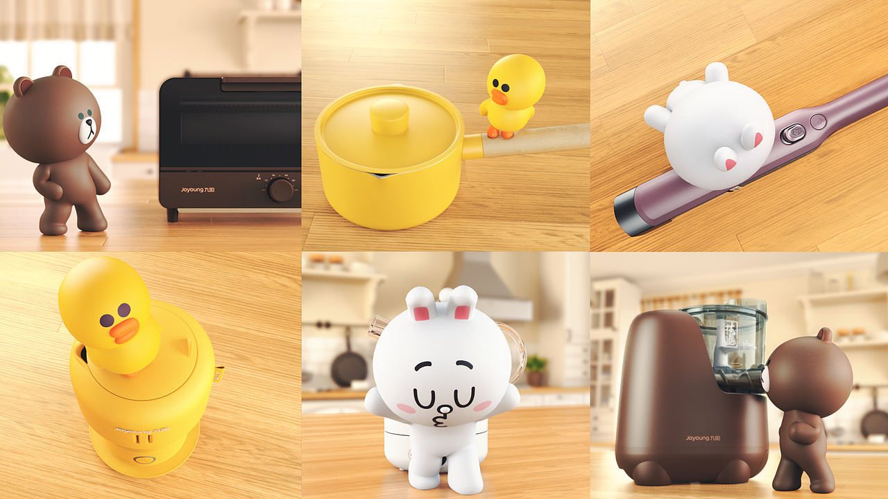 Joyoung X LineFriends - Director’s cut（图ZMTg1NDgwNTYw） - Motion Graphic - 站酷设计师joeding原创素材 - 站酷ZCOOL