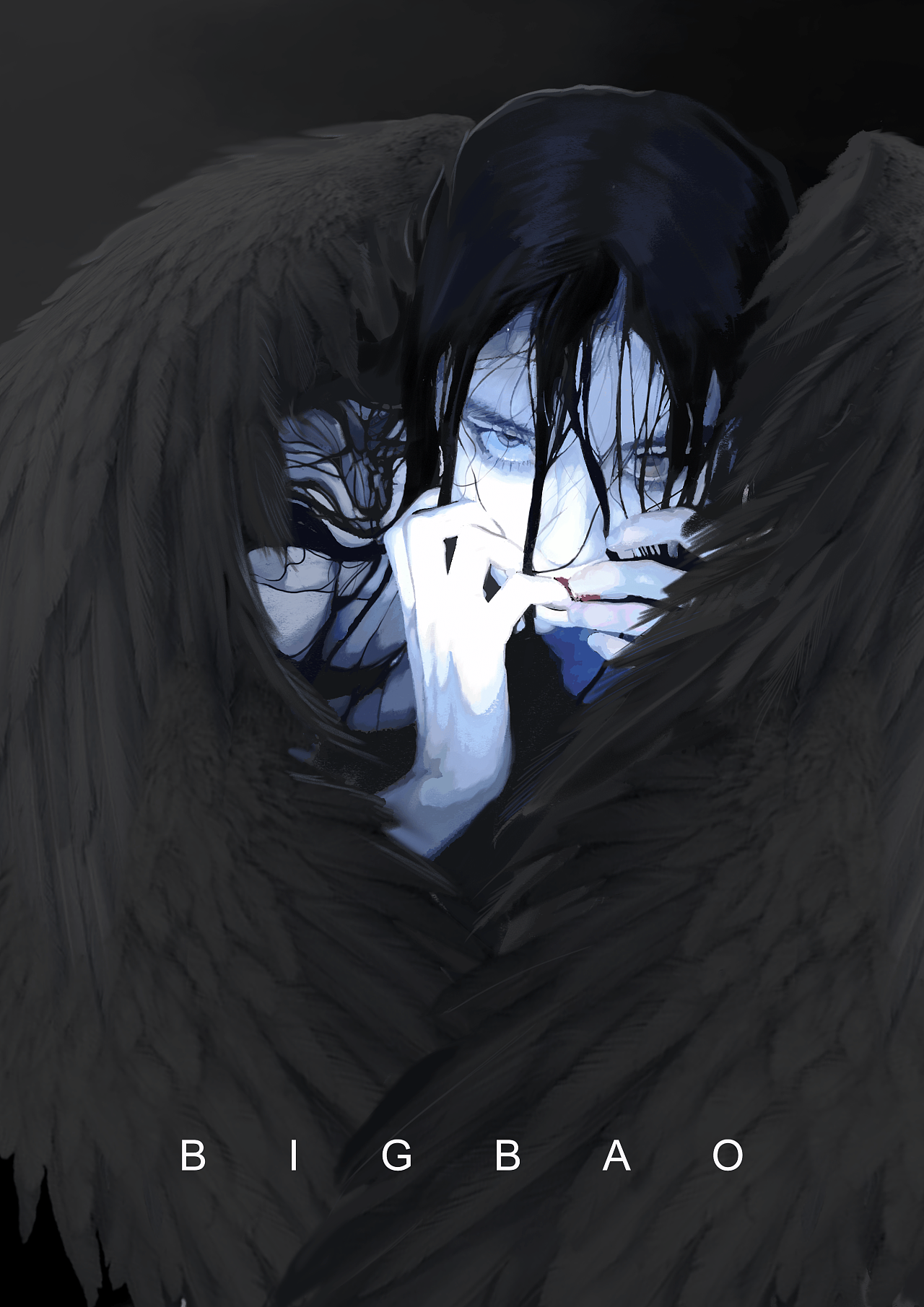 [板绘]fallen angel |插画|商业插画|bigbig宝 - 原创作品 - 站酷