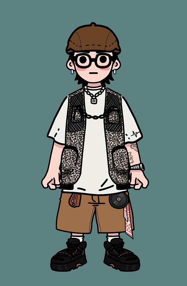 Q版穿搭（图ZMjQ1NTQ4MDcy） - 艺术插画 - 站酷设计师阿侩原创素材 - 站酷ZCOOL