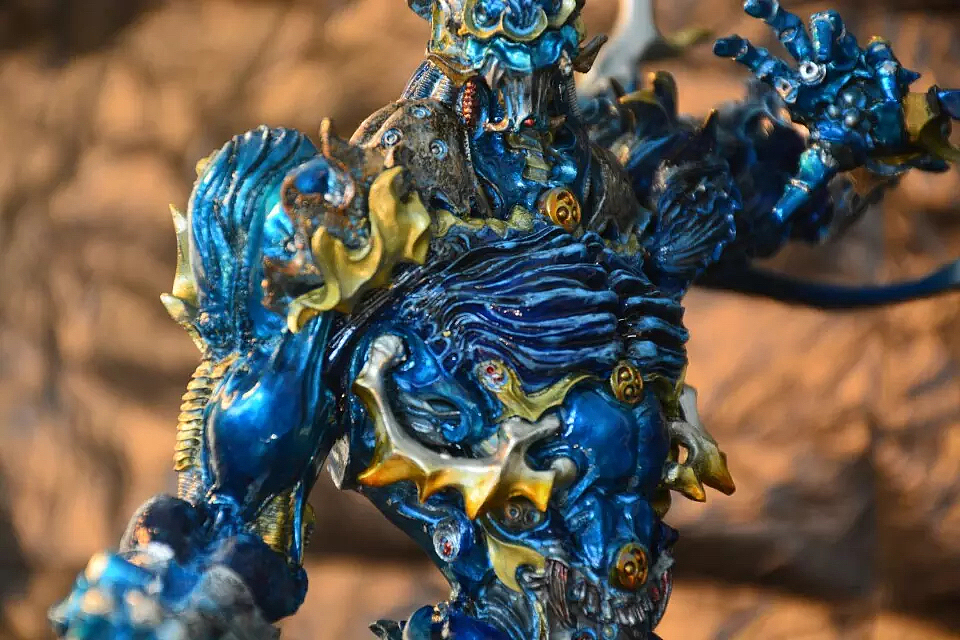 好久前涂的一款,青鬼|手工艺|手办/模玩|梵莫_原创作品-站酷zcool