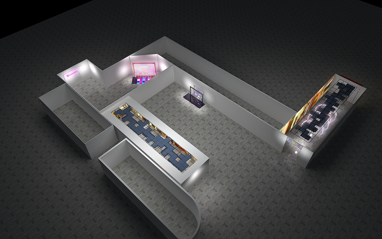 科技商场美陈科技风网红系