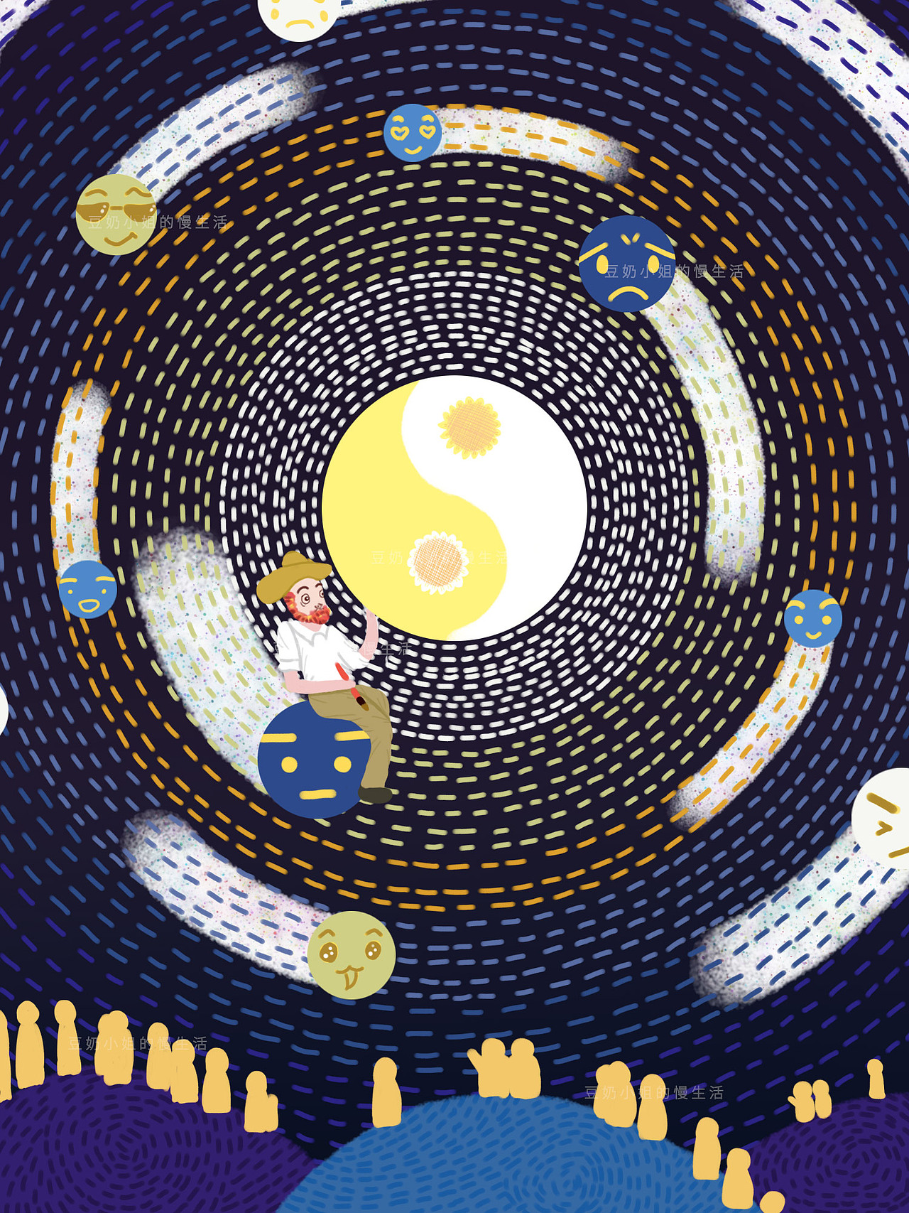 原创系列：至爱梵高（图ZMjU2MTg5MTk2） - 商业插画 - 站酷设计师豆奶小姐的慢生活原创素材 - 站酷ZCOOL