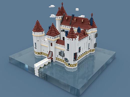 城堡像素體（個(gè)人主頁-ZNDI0MDU2Mjg=） - 像素畫 - 站酷設(shè)計(jì)師山豆幾先森原創(chuàng)素材 - 站酷ZCOOL