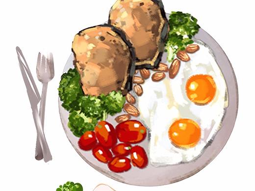 一周減肥餐（個(gè)人主頁(yè)-ZNDM2NjU5ODg=） - 商業(yè)插畫(huà) - 站酷設(shè)計(jì)師煙雨韶華原創(chuàng)素材 - 站酷ZCOOL