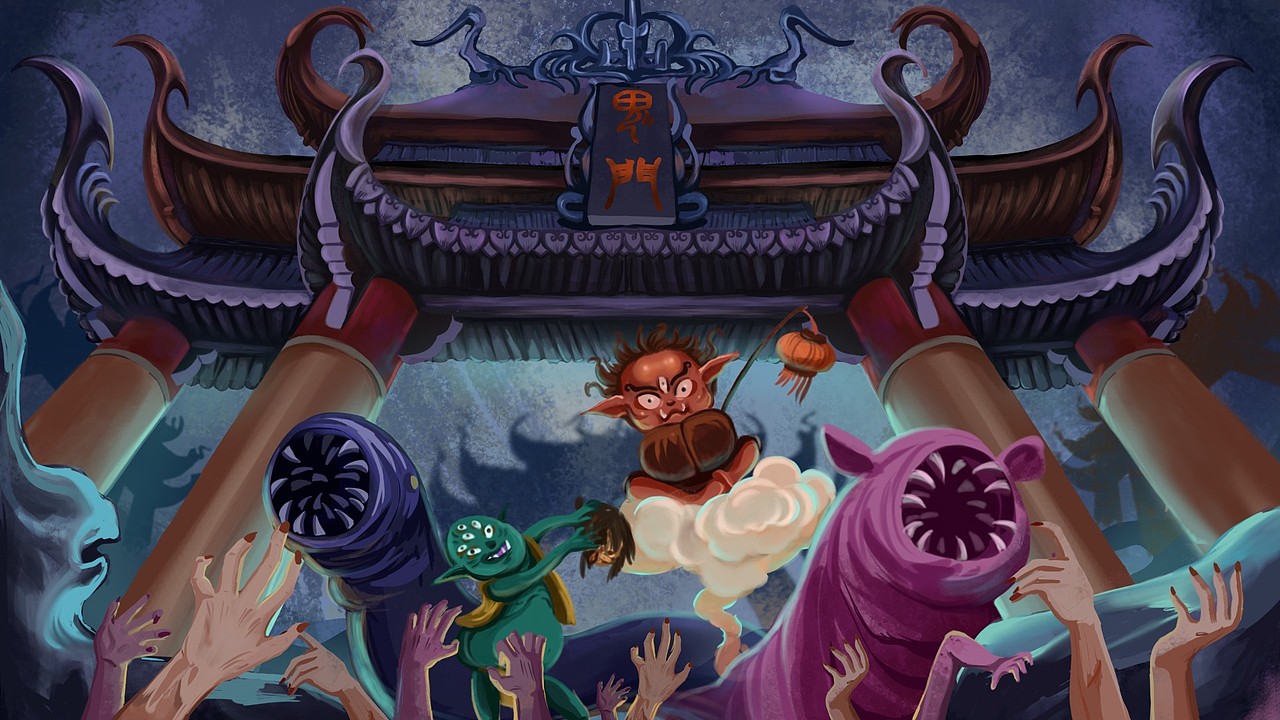 鬼门（图ZMTg5MjIzMTky） - 艺术插画 - 站酷设计师桔子xu原创素材 - 站酷ZCOOL