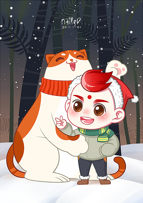 【福娃集团】卡通新年用图（图ZMTAzODQ4MTk2） - 商业插画 - 站酷设计师NAILER乌鸦原创素材 - 站酷ZCOOL