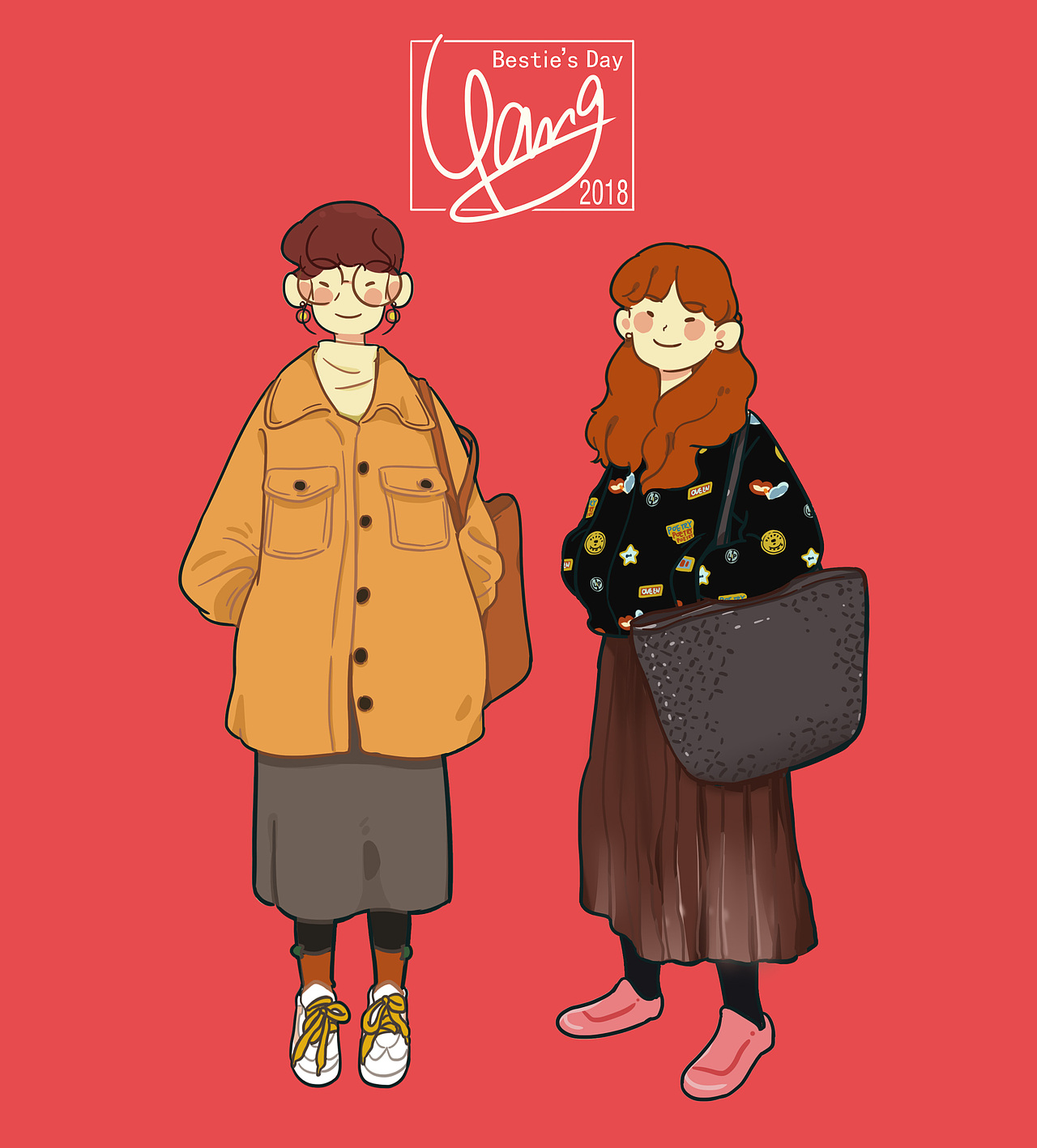 倩倩和静静的小日子（图ZMTA5NTI3Nzk2） - 创作习作 - 站酷设计师阿迷子Yang原创素材 - 站酷ZCOOL