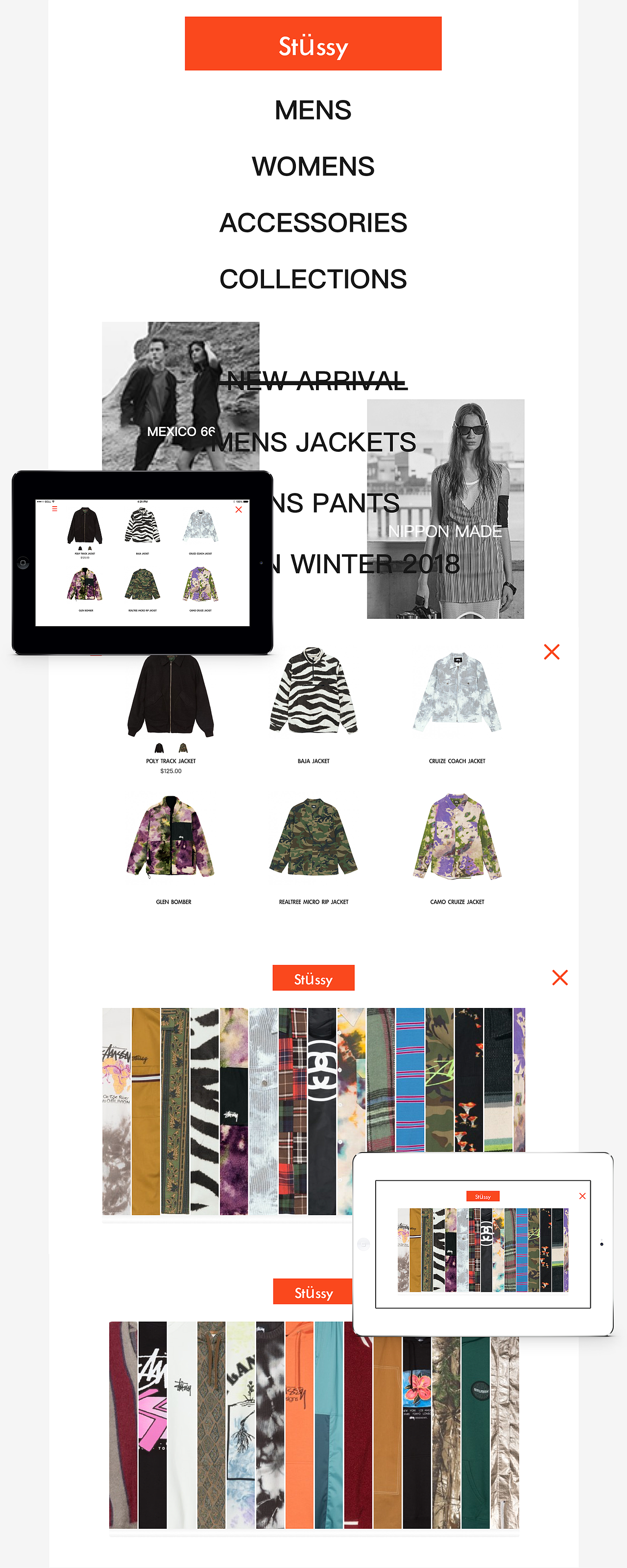 stussy官网页面展示（图ZMTM2MTg5MjI0） - 电商 - 站酷设计师今晚不能睡原创素材 - 站酷ZCOOL