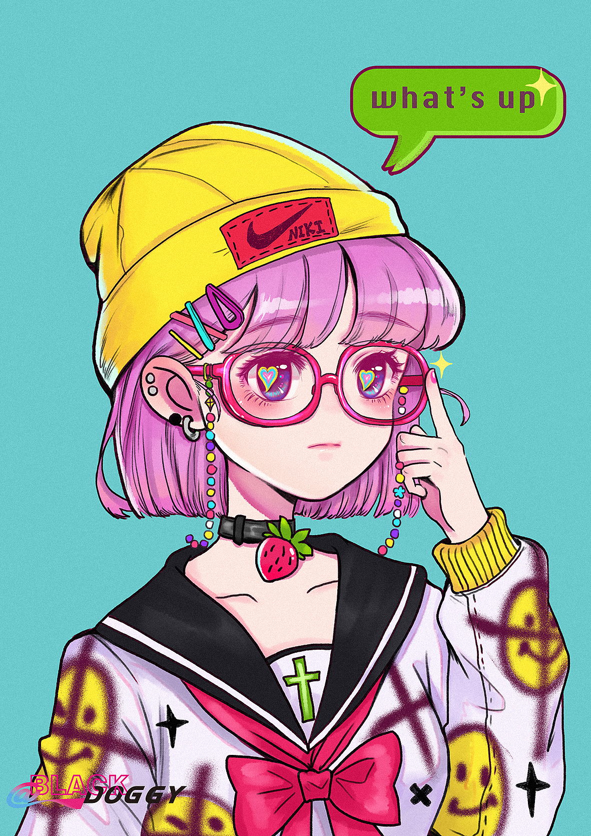 BLACKDOGGY 2020插画作品总结（图ZMjQyNTU4OTYw） - 艺术插画 - 站酷设计师BLACKDOGGY原创素材 - 站酷ZCOOL