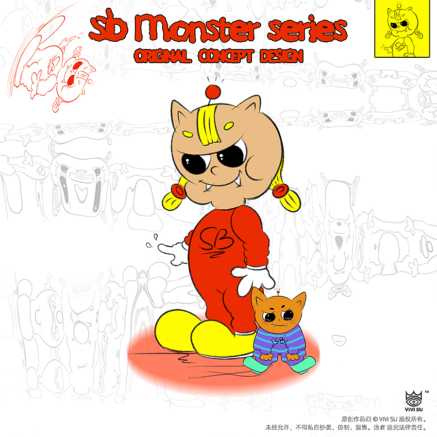 SB MONSTER SERIES 怪物系列｜VIVI SU ART（图ZMjAzODg2Mjk2） - 概念设定 - 站酷设计师VIVISU_ART原创素材 - 站酷ZCOOL