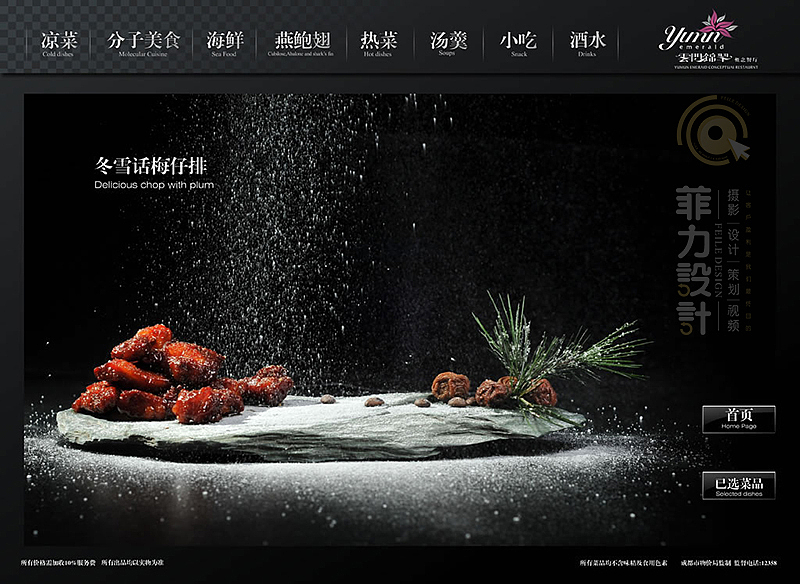 专业菜谱制作,美食摄影,菲力设计作品电子菜谱设计