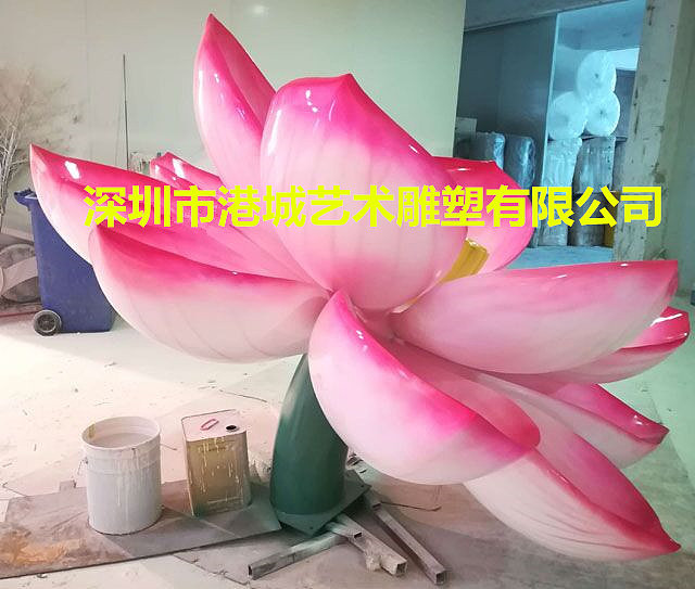 仿真植物玻璃钢荷花雕塑是地标性“建筑”（图ZMTc2NzMyMjc2） - 雕塑 - 站酷设计师港城雕塑原创素材 - 站酷ZCOOL