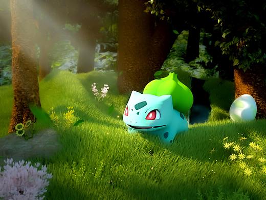 口袋妖怪-妙蛙種子（個人主頁-ZNTYyNTYzNDA=） - 人物/生物 - 站酷設計師東月還沒喝過喜茶原創(chuàng)素材 - 站酷ZCOOL