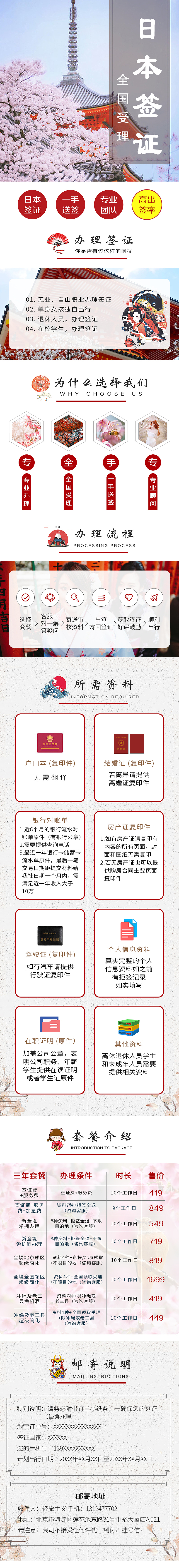 日本签证详情页