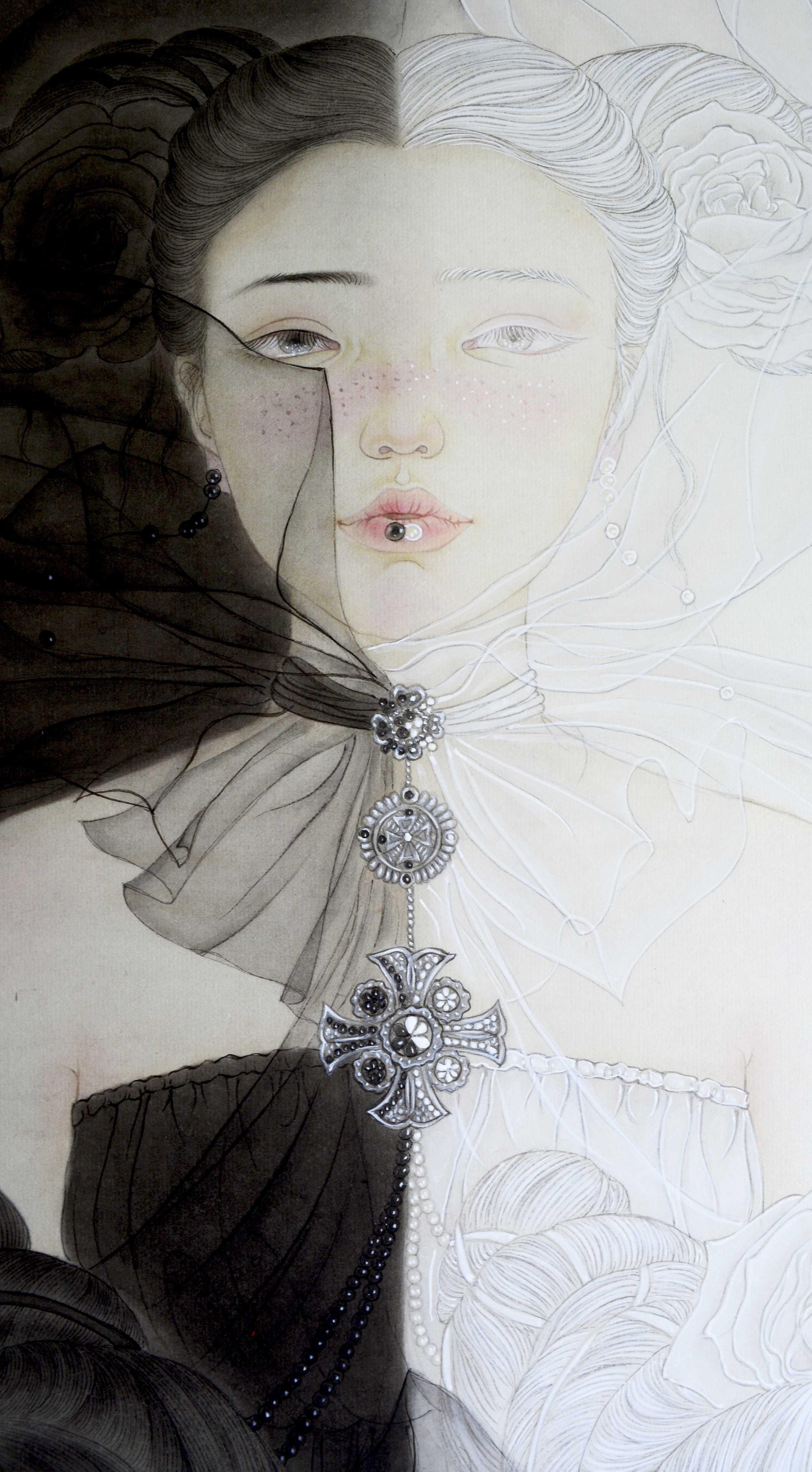 黑 与 白|纯艺术|绘画|ruby可可 - 原创作品 - 站酷 (zcool)