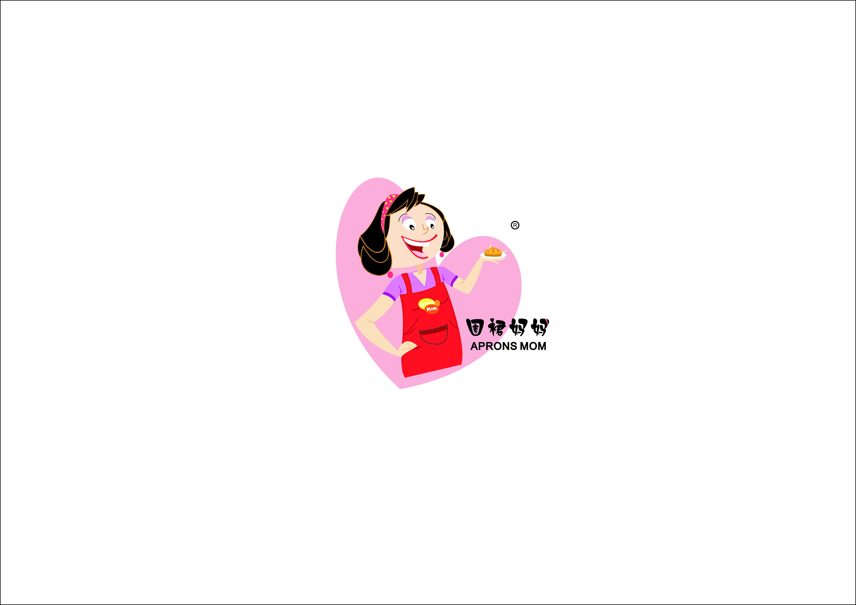 《围裙妈妈》2019母亲节原创插画、海报设计_鬼笔熊猫-站酷ZCOOL