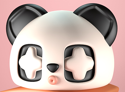 C4D小熊猫汉堡