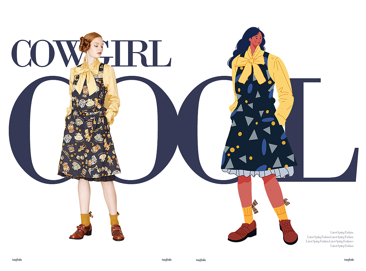 人物插画-乘风破浪的小姐姐们（图ZMjM0NDAzNDMy） - 创作习作 - 站酷设计师糖葫芦z原创素材 - 站酷ZCOOL