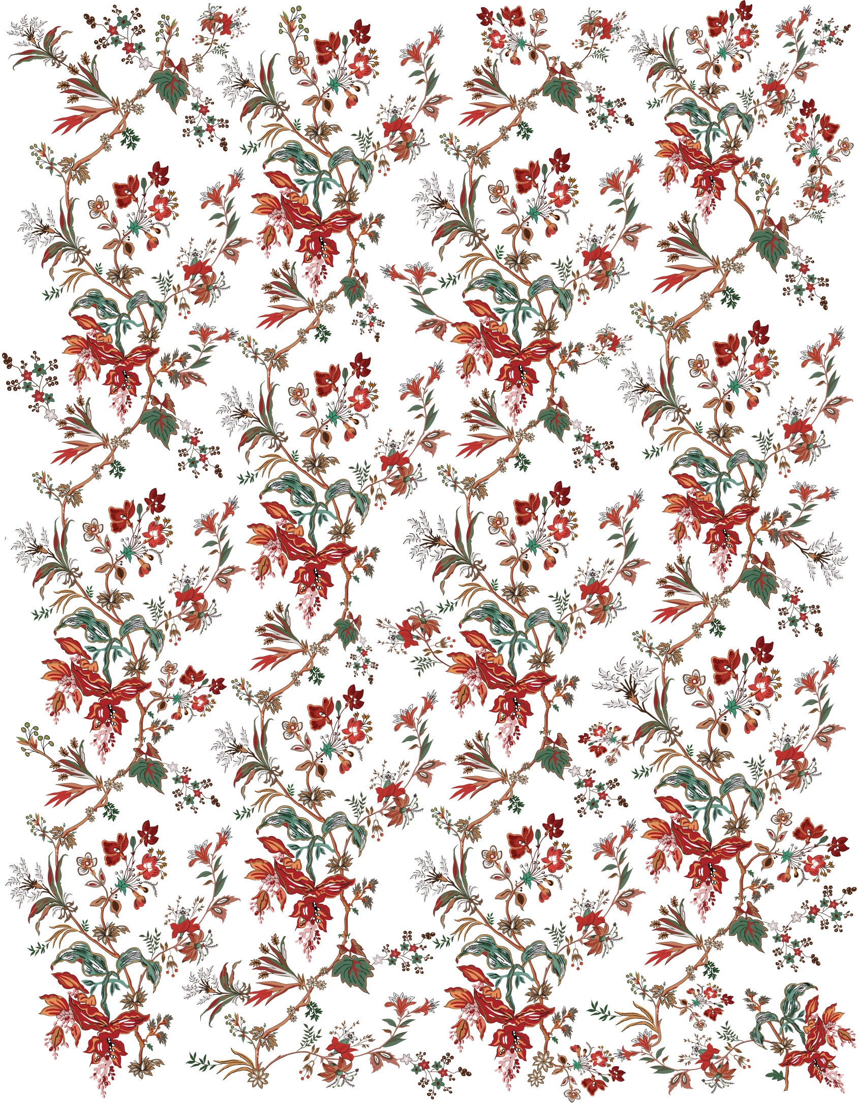 花藤花纹图|服装|面料/印花|sunnyyaya - 临摹作品 - 站酷 (zcool)