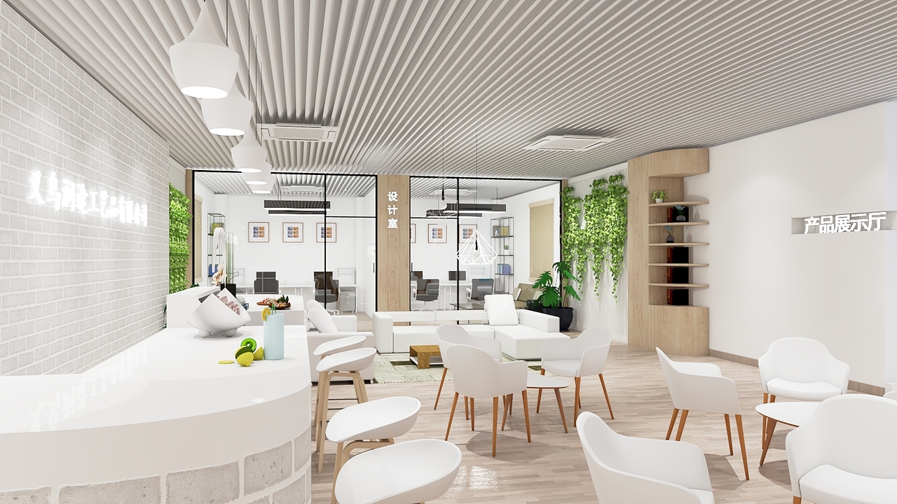 《义乌产品展厅办公一体化设计》（图ZMTEwNTAyODAw） - 家装设计 - 站酷设计师GUKY原创素材 - 站酷ZCOOL